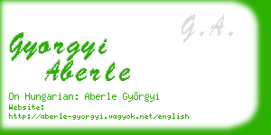 gyorgyi aberle business card